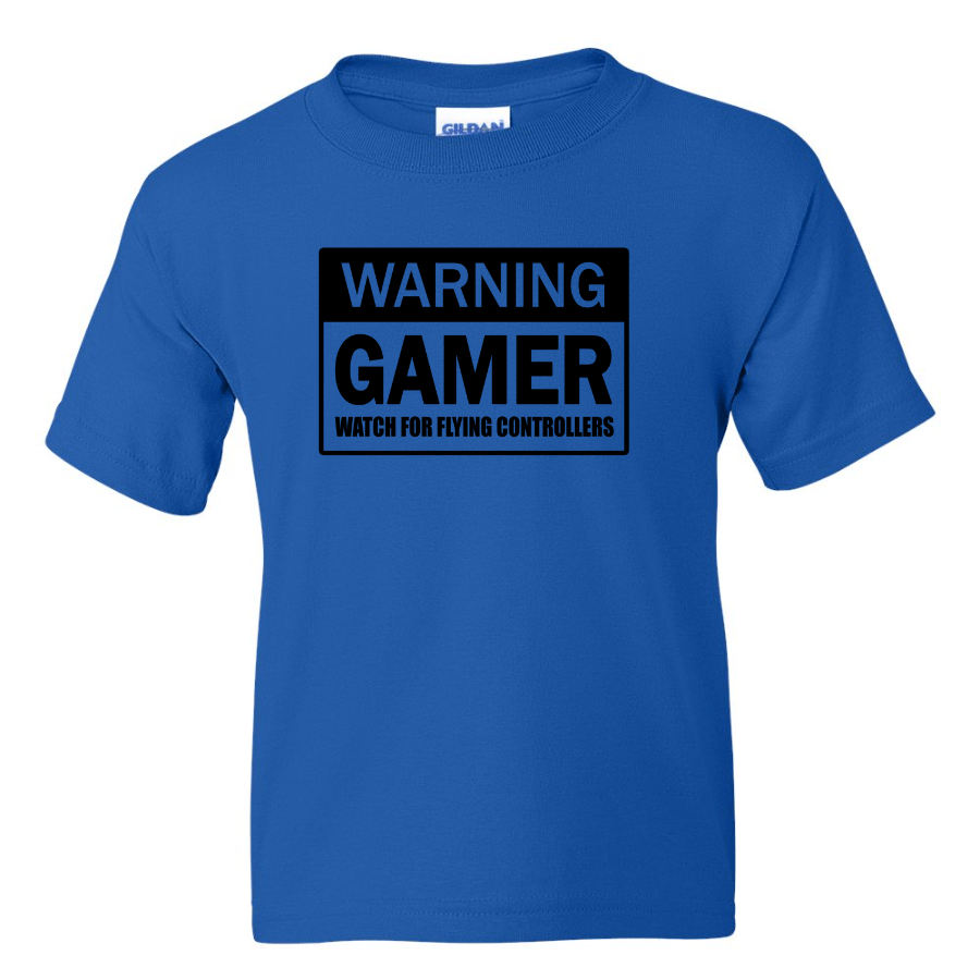 Warning Gamer - Youth Gamer T-Shirt