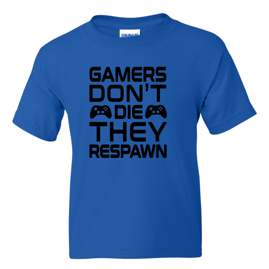 Gamers Don't Die - Youth Gamer T-Shirt