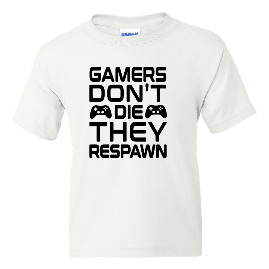Gamers Don't Die - Youth Gamer T-Shirt