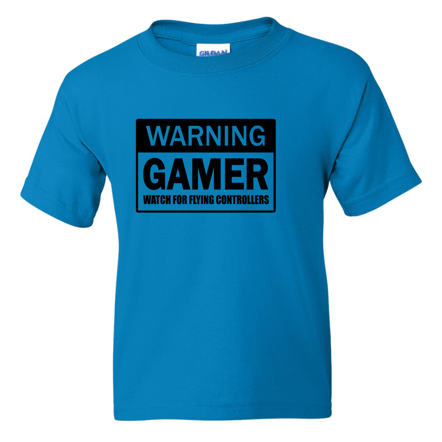 Warning Gamer - Youth Gamer T-Shirt