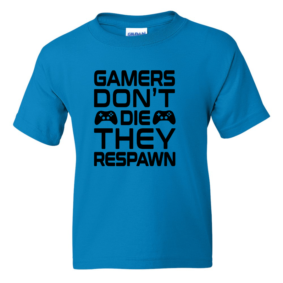 Gamers Don't Die - Youth Gamer T-Shirt