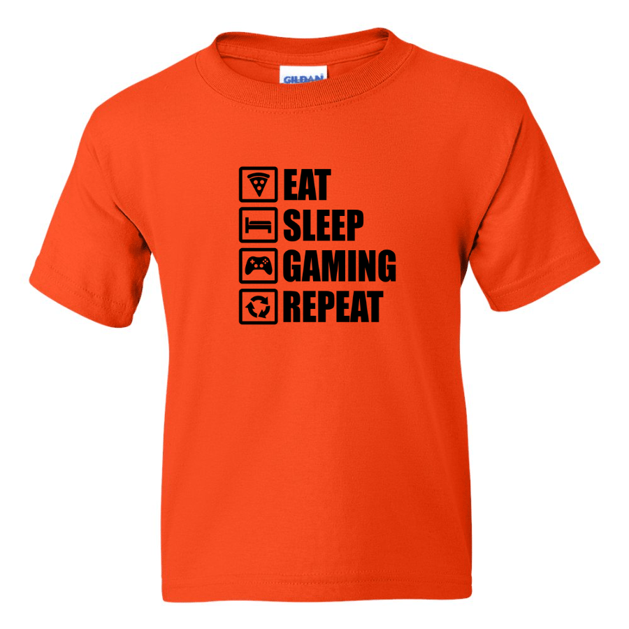 Eat Sleep Gaming Repeat - Youth Gamer T-Shirt