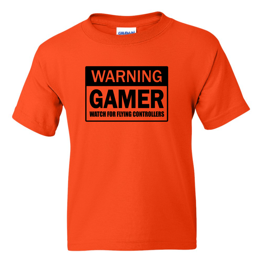 Warning Gamer - Youth Gamer T-Shirt