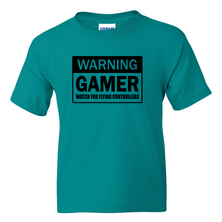 Warning Gamer - Youth Gamer T-Shirt