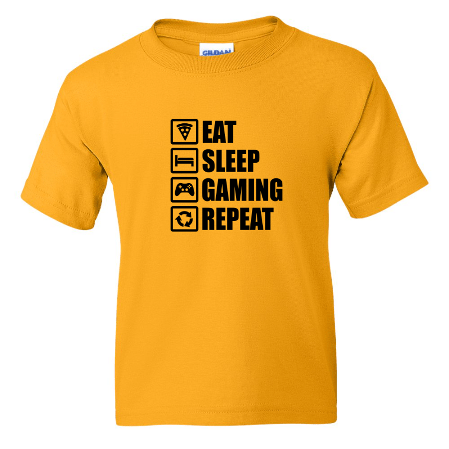 Eat Sleep Gaming Repeat - Youth Gamer T-Shirt