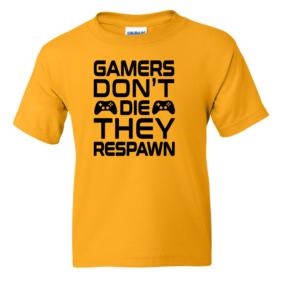 Gamers Don't Die - Youth Gamer T-Shirt