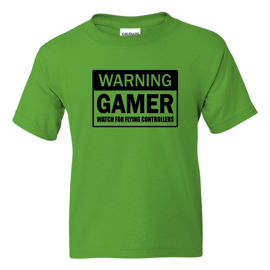 Warning Gamer - Youth Gamer T-Shirt