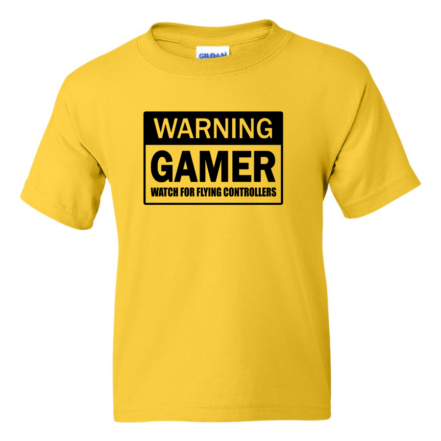 Warning Gamer - Youth Gamer T-Shirt