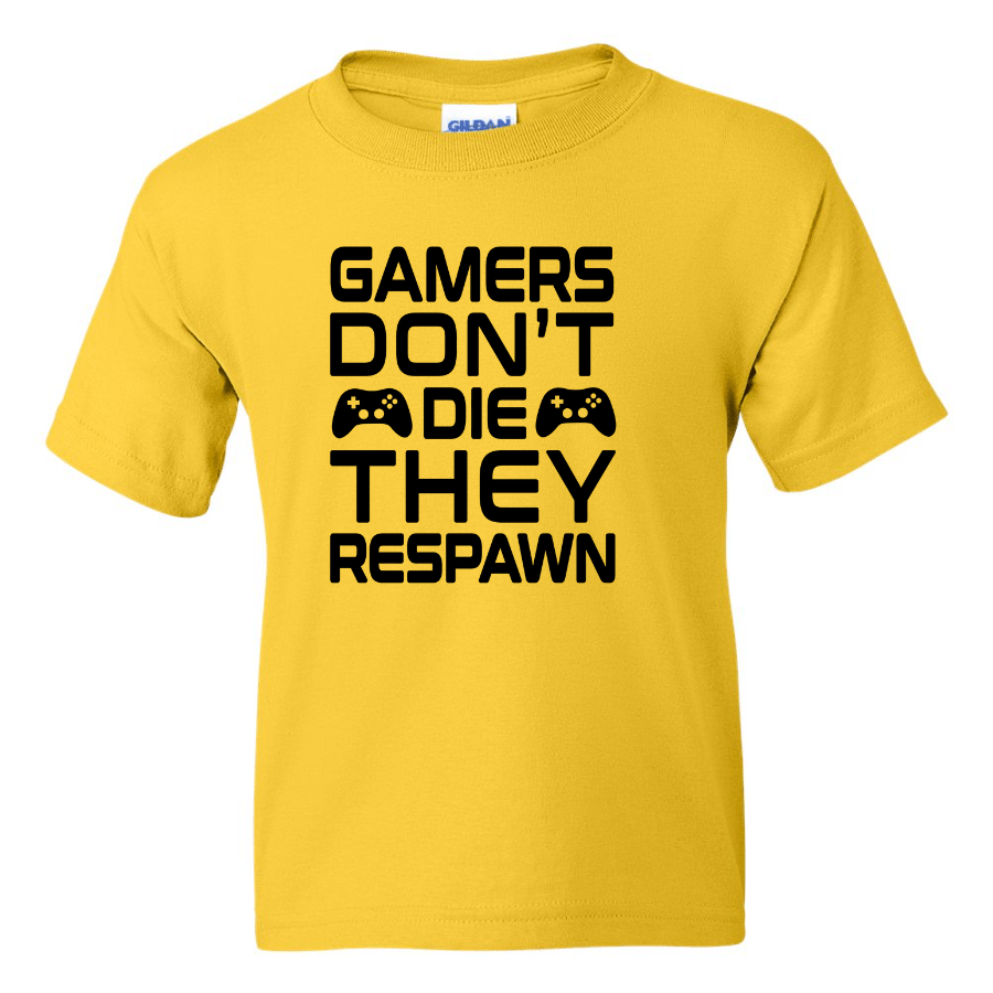 Gamers Don't Die - Youth Gamer T-Shirt