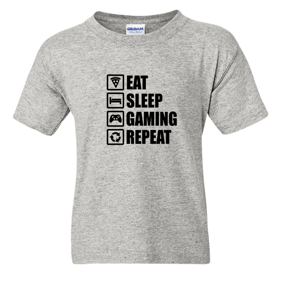 Eat Sleep Gaming Repeat - Youth Gamer T-Shirt