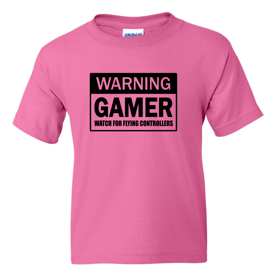Warning Gamer - Youth Gamer T-Shirt