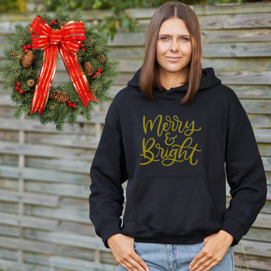 Merry & Bright - Hooded Sweatshirt