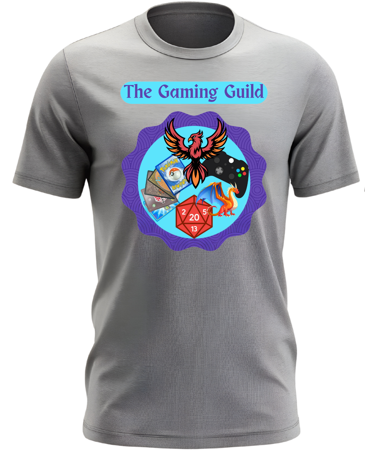 GAMING GUILD Short Sleeve GRAY  T-Shirt