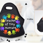 Teacher of Tiny Humans Lunch Tote/Bag - Black