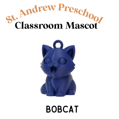 CLASSROOM MASCOT KEYCHAINS - choice of keychain & color