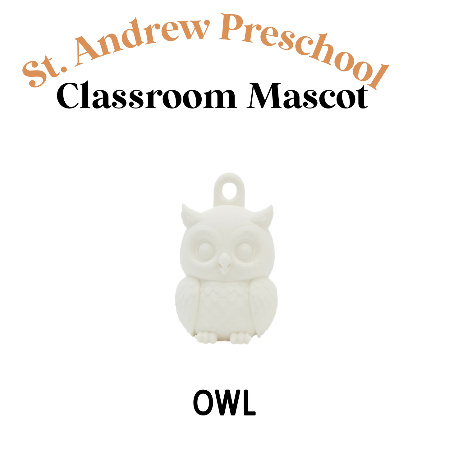 CLASSROOM MASCOT KEYCHAINS - choice of keychain & color