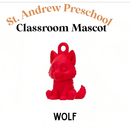 CLASSROOM MASCOT KEYCHAINS - choice of keychain & color