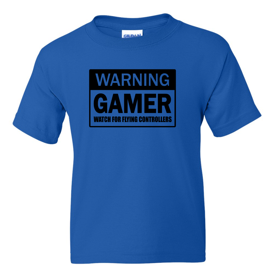 Warning Gamer -  Youth Gamer T-Shirt