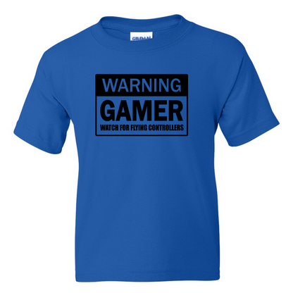 Warning Gamer -  Youth Gamer T-Shirt