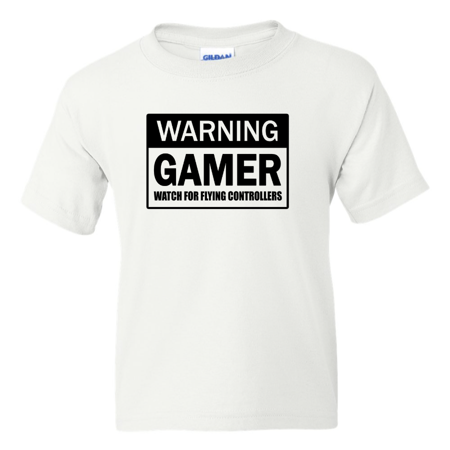 Warning Gamer -  Youth Gamer T-Shirt