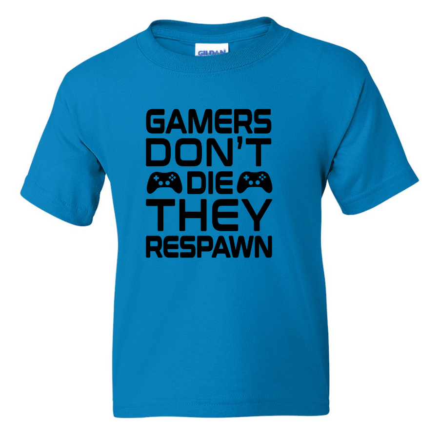 Gamers Don't Die  -  Youth Gamer T-Shirt