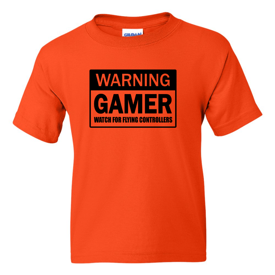 Warning Gamer -  Youth Gamer T-Shirt