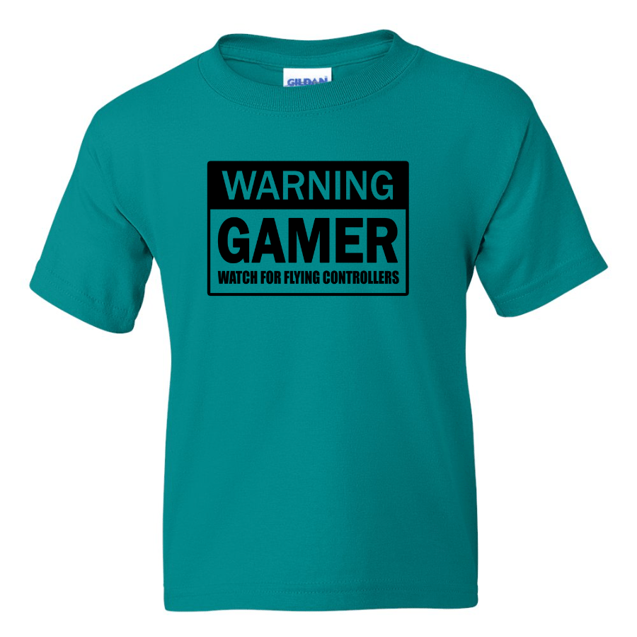 Warning Gamer -  Youth Gamer T-Shirt