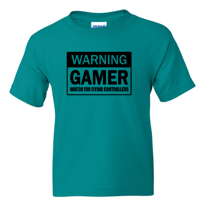 Warning Gamer -  Youth Gamer T-Shirt