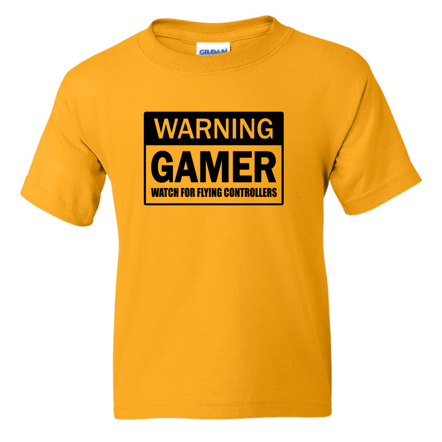 Warning Gamer -  Youth Gamer T-Shirt