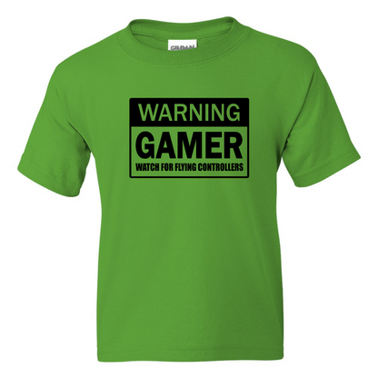 Warning Gamer -  Youth Gamer T-Shirt