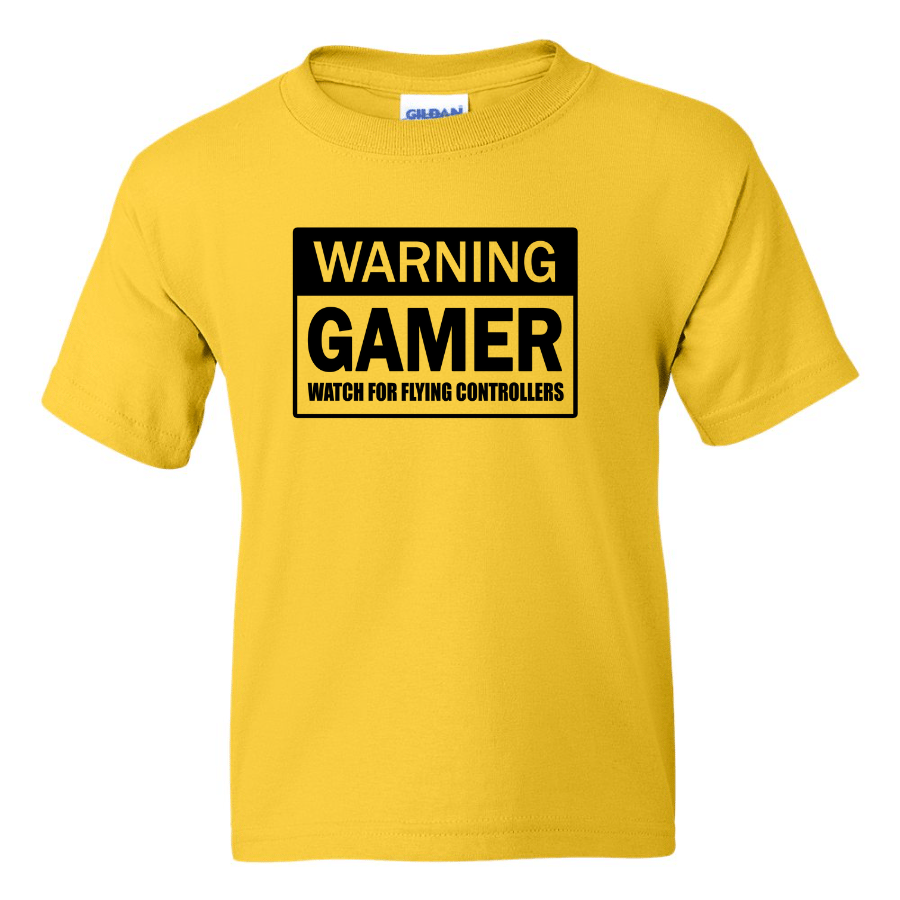 Warning Gamer -  Youth Gamer T-Shirt