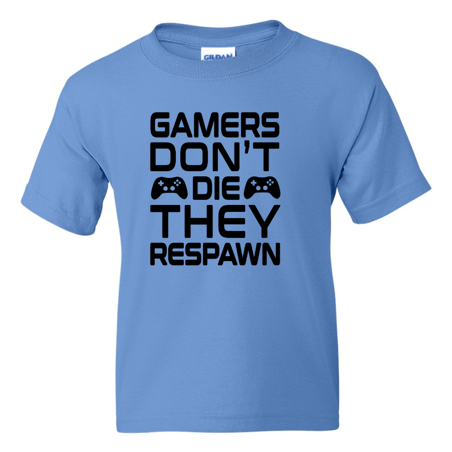 Gamers Don't Die  -  Youth Gamer T-Shirt