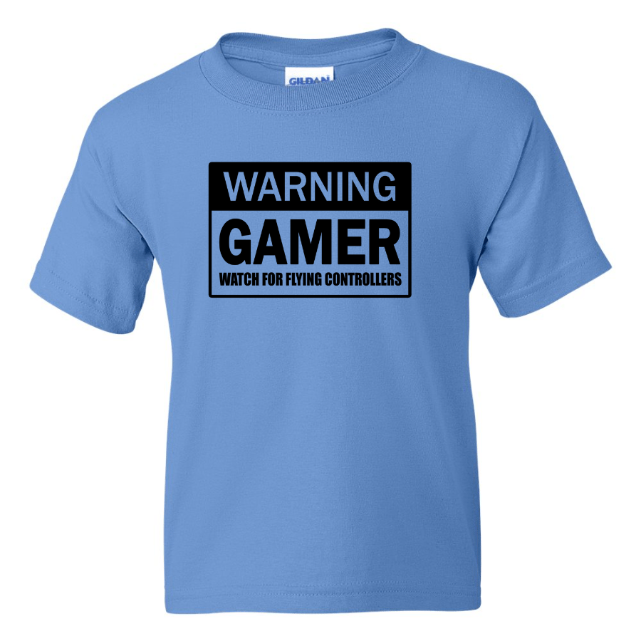 Warning Gamer -  Youth Gamer T-Shirt