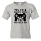 Yes I'm A Gamer Girl -  Youth Gamer T-Shirt
