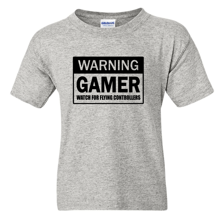 Warning Gamer -  Youth Gamer T-Shirt