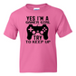 Yes I'm A Gamer Girl -  Youth Gamer T-Shirt