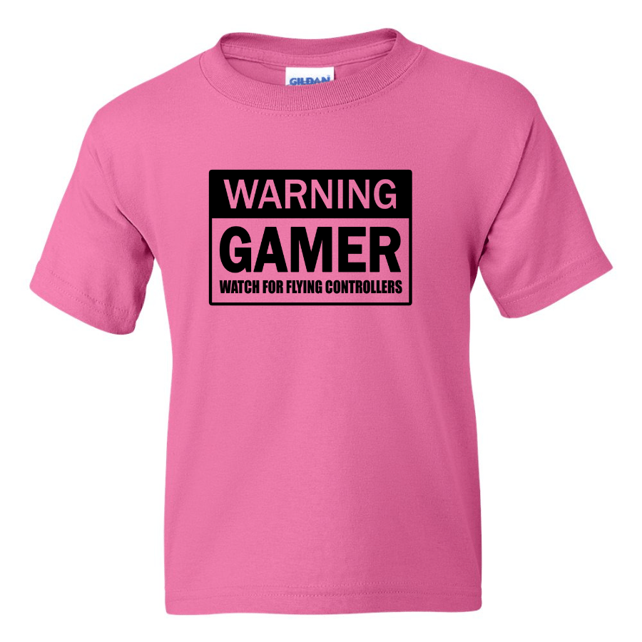 Warning Gamer -  Youth Gamer T-Shirt