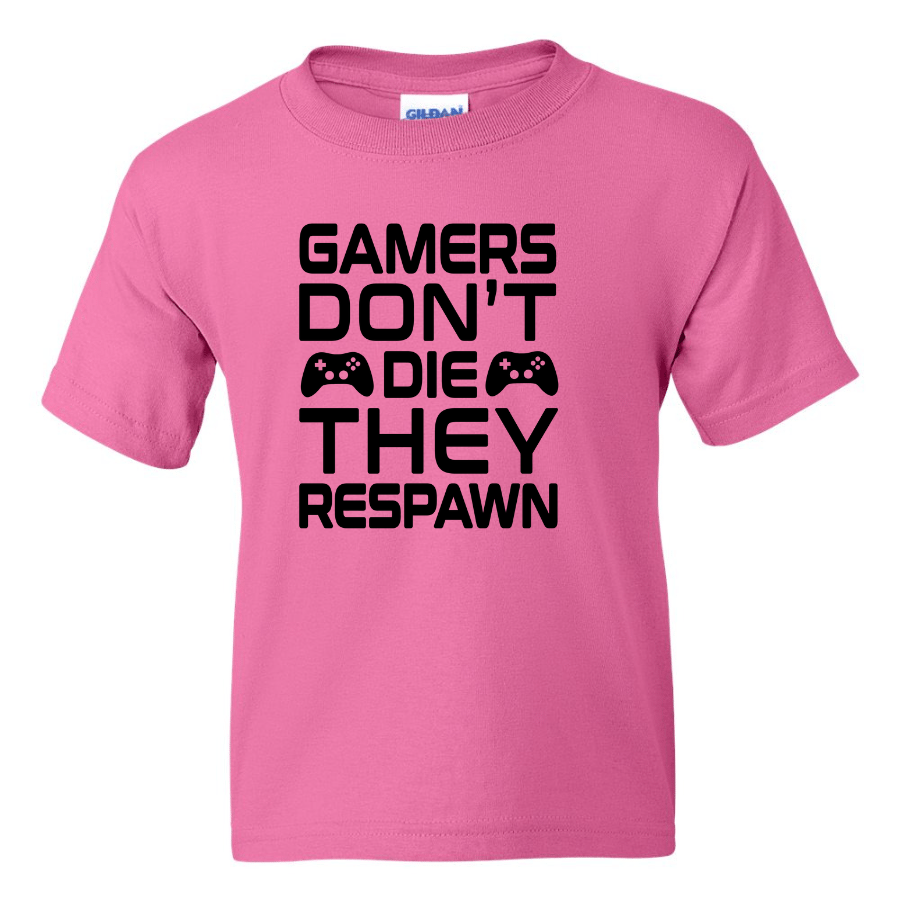 Gamers Don't Die  -  Youth Gamer T-Shirt