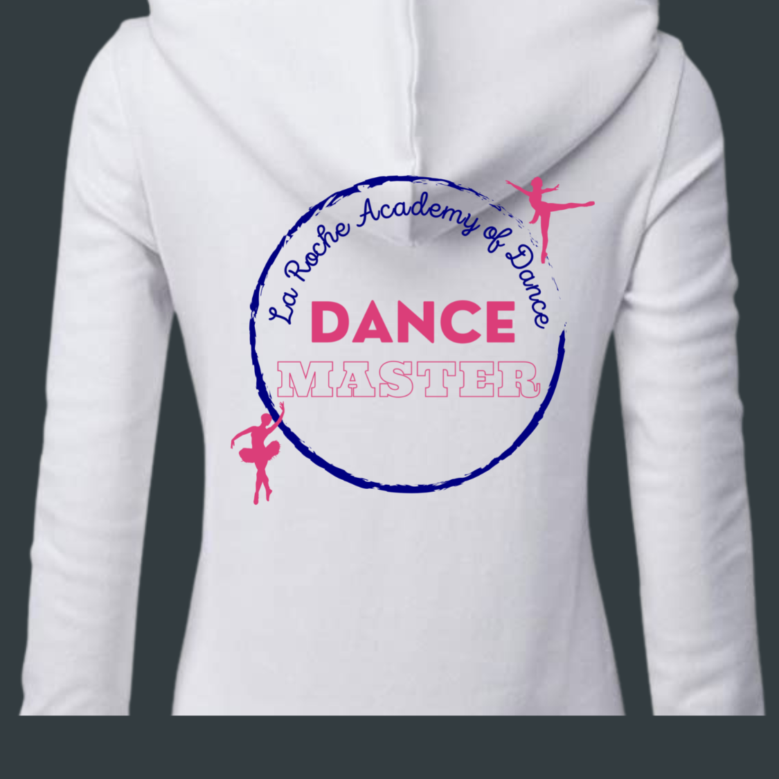 La Roche Academy of Dance - DANCE MASTER White Zip Hooded Jacket