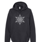 Snowflake - Metallic Silver T-Shirt or Hooded Sweatshirt