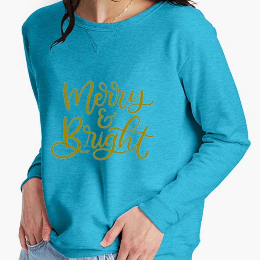 Merry & Bright (gold) Sweatshirt - Mid Weight