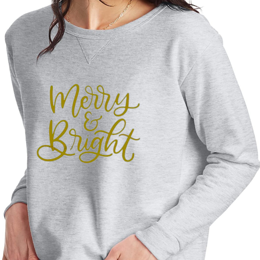 Merry & Bright (gold) Sweatshirt - Mid Weight