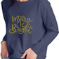 Merry & Bright (gold) Sweatshirt - Mid Weight