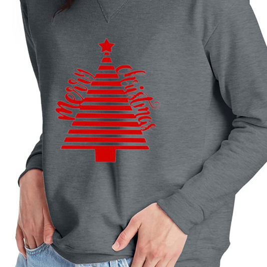 Tree Merry Christmas Sweatshirt - Mid Weight